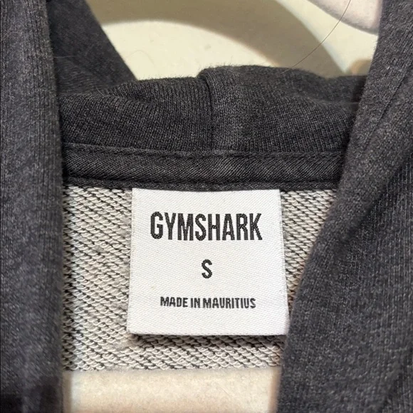 Gymshark Men's Charcoal Black Logo Hoodie - Picture 3 of 4